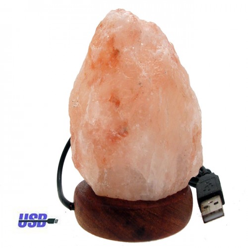 Lampada di sale USB da 0.5- 1 KG Grezza - Lampade di Sale Rosa