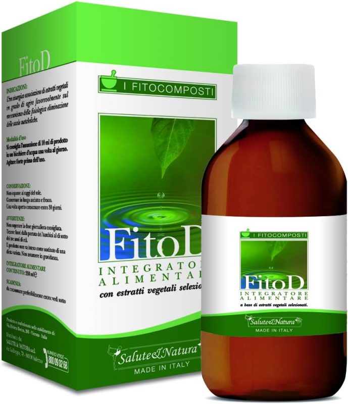 Integratore Alimentare Vegetale Fito D - 250 ml Depurativo Dimagrante ...